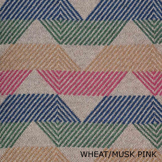 SCARVES - SINGALONG - MERINO - Wheat / Musk Pink -