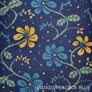 SCARVES - STAMEN - MERINO - Indigo / Peacock Blue -