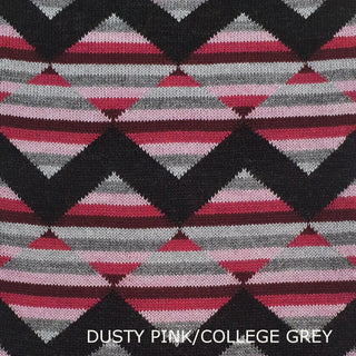 SCARVES - SUNSET - MERINO - Dusty Pink / College Grey -