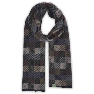 SCARVES - PATCH - EXTRA FINE MERINO WOOL - Black/Wheat - 