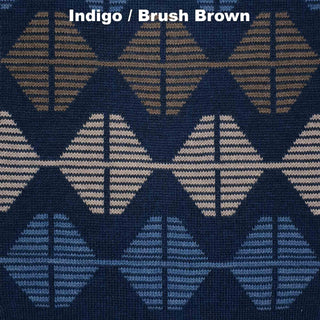 SCARVES - SPINDLE - EXTRA FINE MERINO WOOL - Indigo/Brush Brown - 