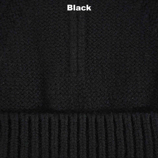 BEANIES - SCUD - PREMIUM AUSTRALIAN LAMBSWOOL - Black - 