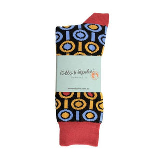 SOCKS - DRIZZLE - AUSTRALIAN COTTON - Black - S / 2-8