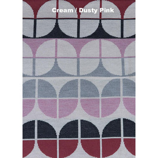 BLANKETS - TULIP - WOOL - Extra Small - Cream / Dusty Pink