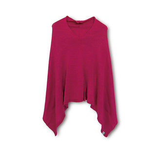 PONCHOS - BLUEBIRD - MERINO - Hibiscus Pink -
