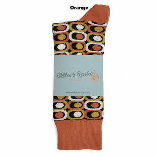 SOCKS - EYESORE - AUSTRALIAN COTTON - Orange - S / 2-8