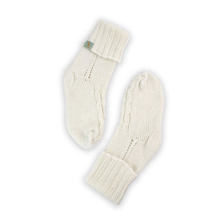 HOMIE'S  - HOUSE SOCKS - BEANIES FOR YOUR FEET - Cream - Small - Medium