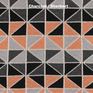 BLANKETS - TIFFANY - MERINO - Charcoal / Sherbert - Extra Small