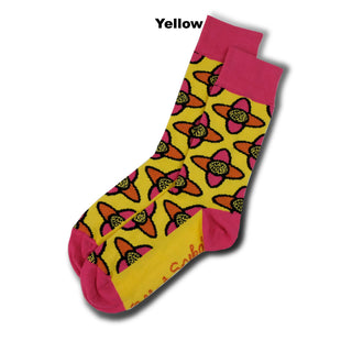 SOCKS - FIDGET SPINNER - AUSTRALIAN COTTON - Yellow - S / 2-8