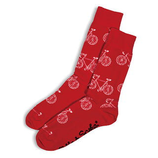 SOCKS - BIKE - AUSTRALIAN COTTON - Red - S / 2-8