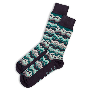 SOCKS - PIZZA - AUSTRALIAN COTTON - Green - S / 2-8