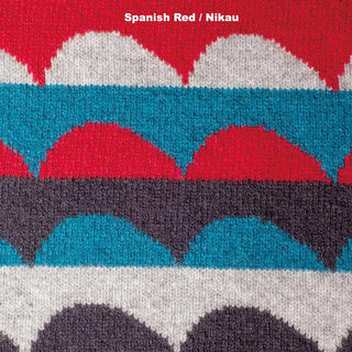 SCARVES - THEM - PREMIUM AUSTRALIAN LAMBSWOOL - Spanish Red / Nikau - 