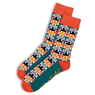 SOCKS - TEE OFF - AUSTRALIAN COTTON - Orange - S / 2-8